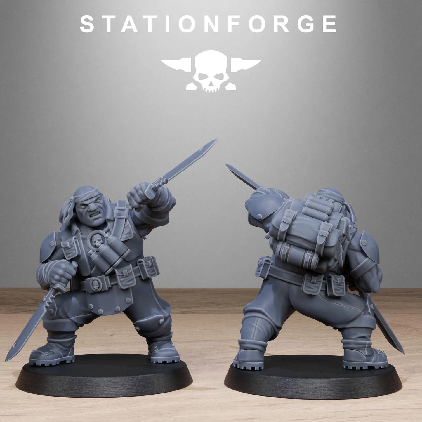 Grim Guard Jungle Fighters – Mutants | Compatible with W40K/WG/SF