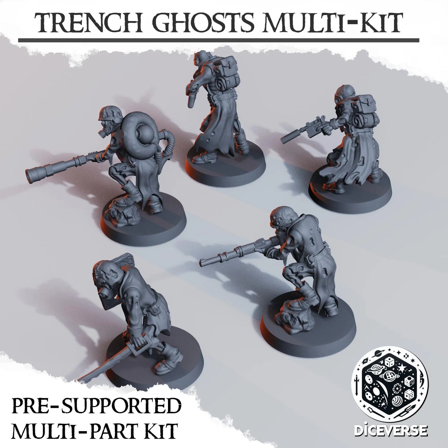 Trench Ghosts - Trench Warband Miniatures | Compatible with Tabletop Wargames