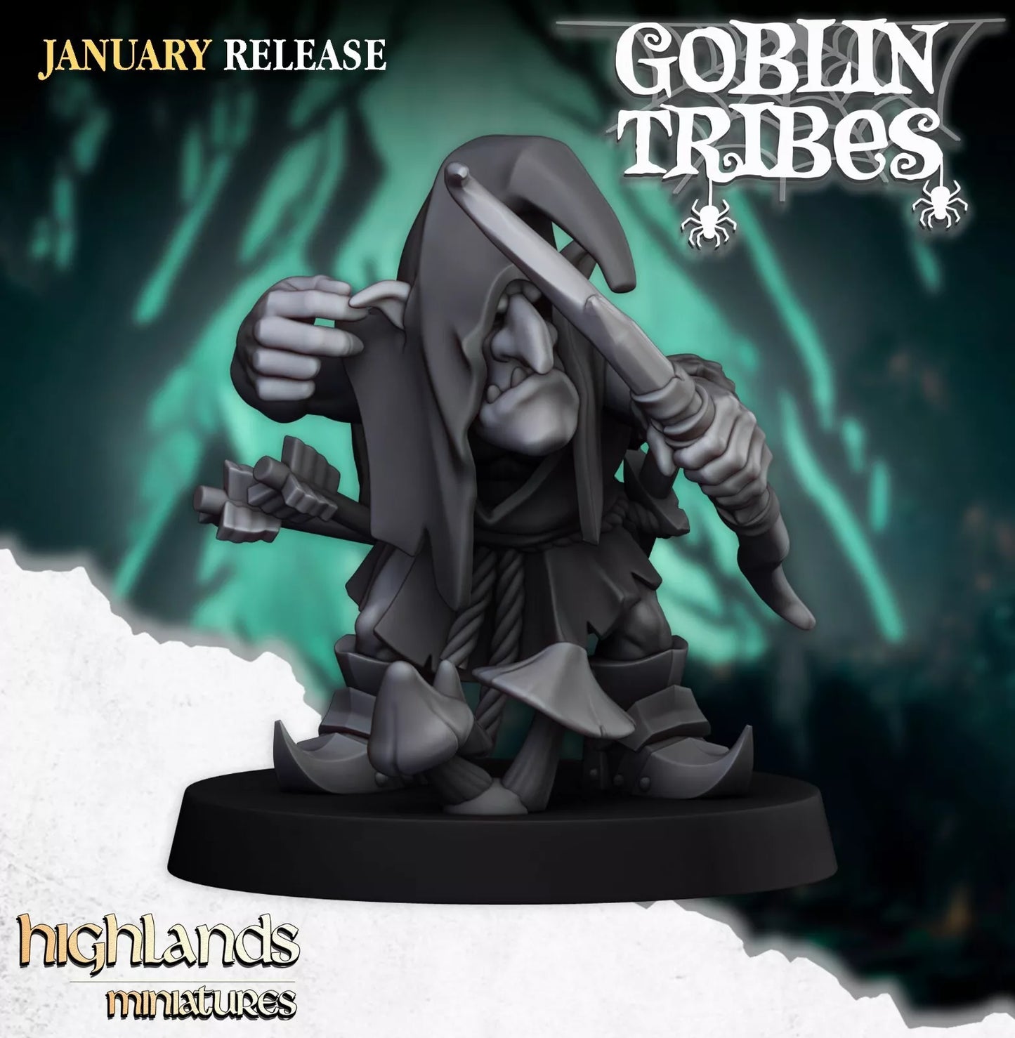 Fantasy Wargaming Swamp Goblins w/Bows | Compatible with OW, WFB, AOF, and More