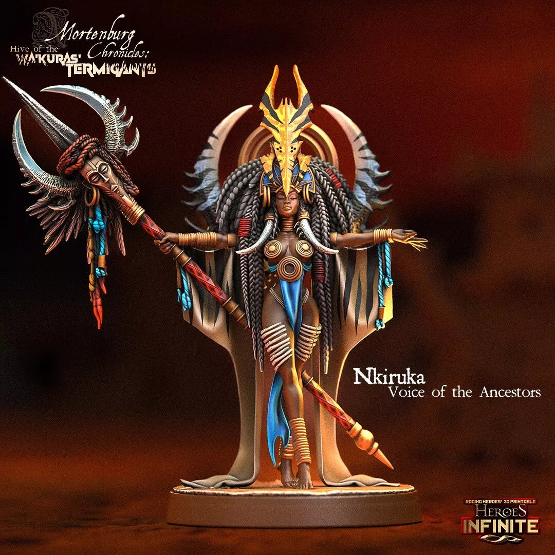 Nkiruka, Voice of the Ancestors - Wa'Kura's Termigants | Compatible with Tabletop Wargames