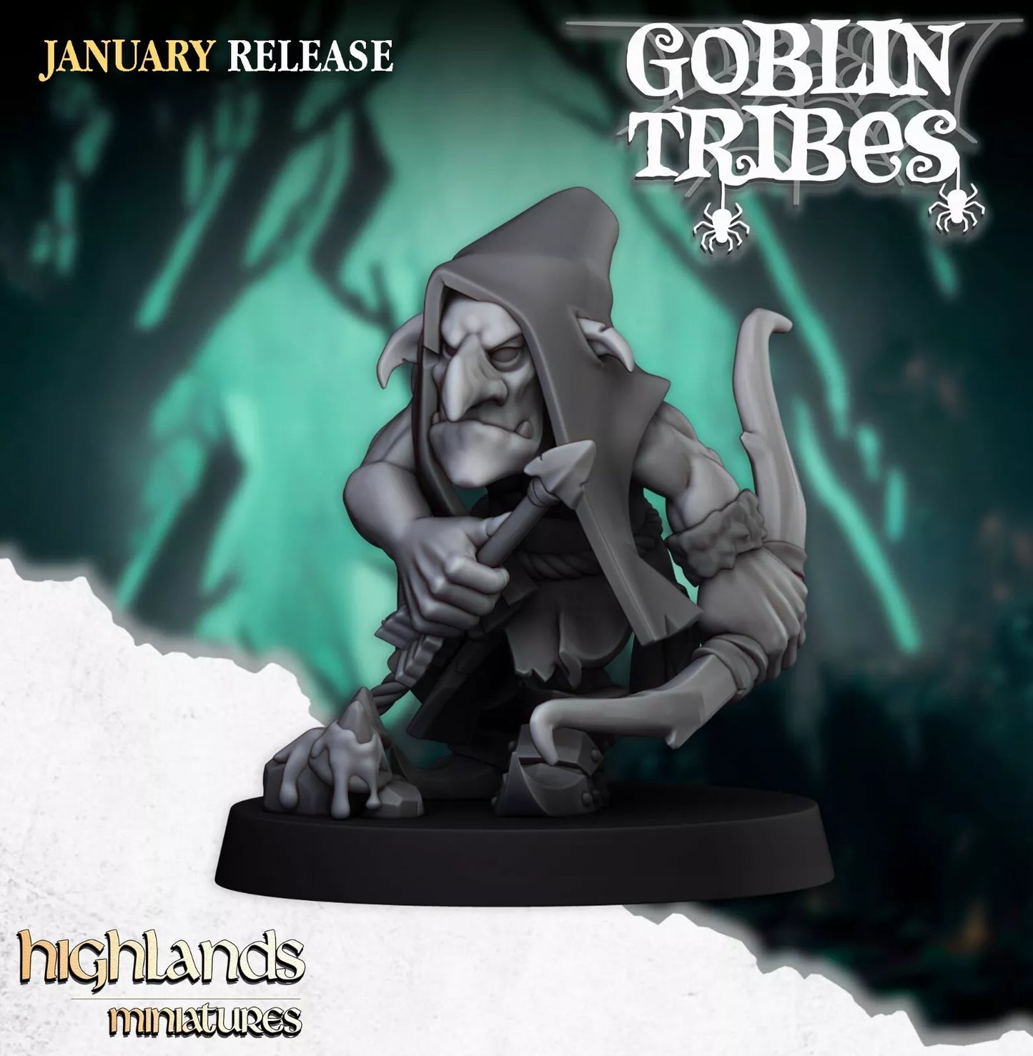 Fantasy Wargaming Swamp Goblins w/Bows | Compatible with OW, WFB, AOF, and More