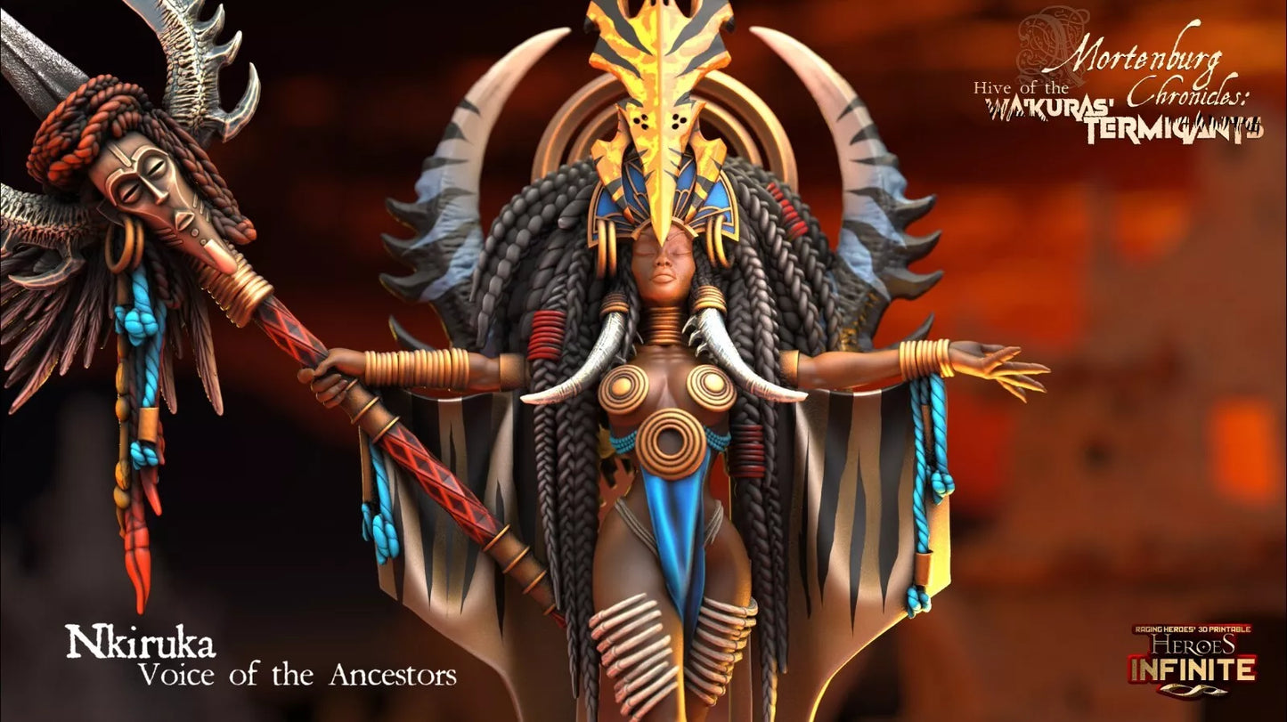 Nkiruka, Voice of the Ancestors - Wa'Kura's Termigants | Compatible with Tabletop Wargames