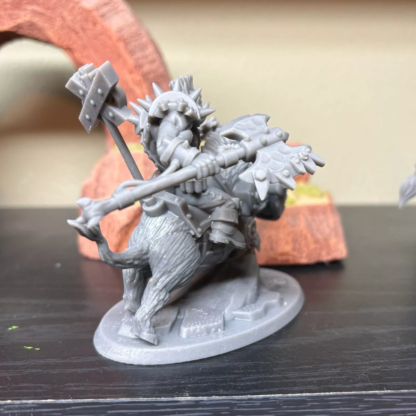 Ork Boar Riders Squad with Boss - 4 Man Squad | Compatible with W40K/WG/SF