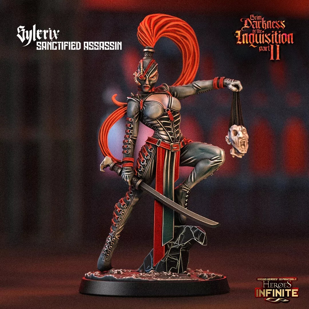 Sylerix Sanctified Assassin - Grim Darkness | Compatible with Tabletop Wargames