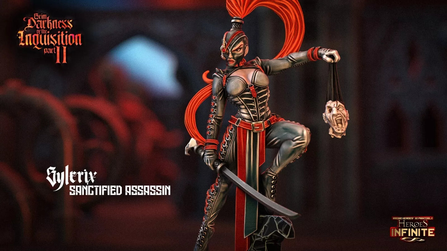 Sylerix Sanctified Assassin - Grim Darkness | Compatible with Tabletop Wargames