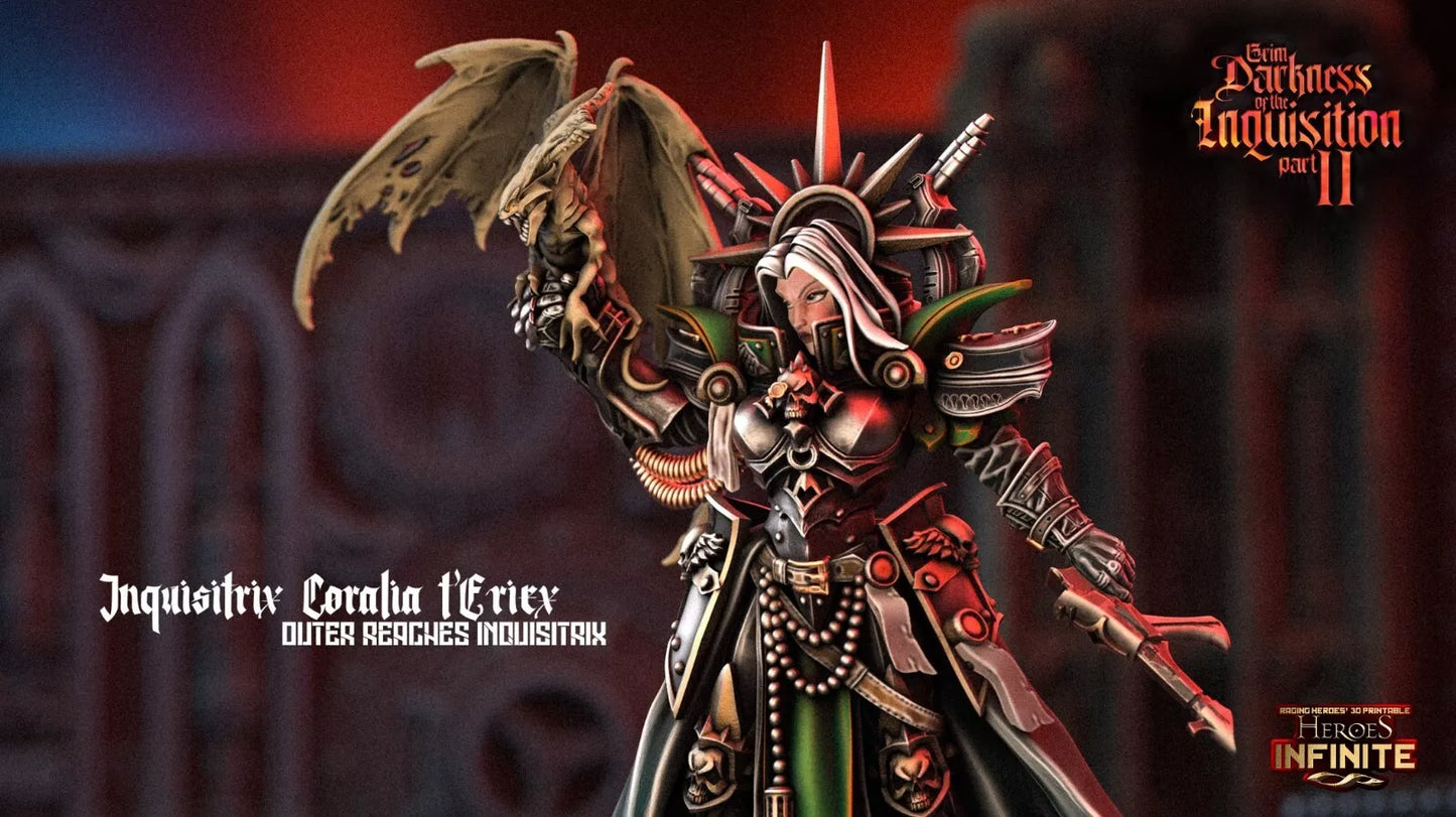 Inquisitrix Coralia t’Eriex, Outer Reaches Inquisitrix - Grim Darkness | Compatible with Tabletop Wargames