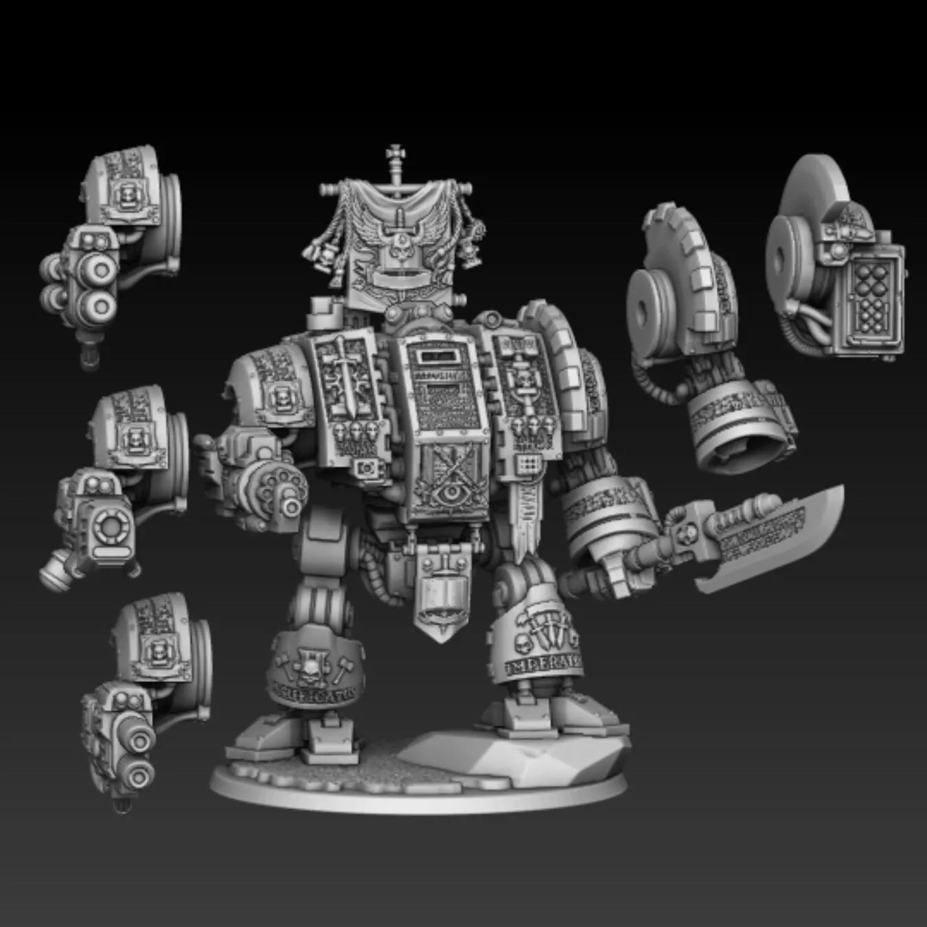 Silver Wardens - Box Walking Robot of Death | For Tabletop Wargames