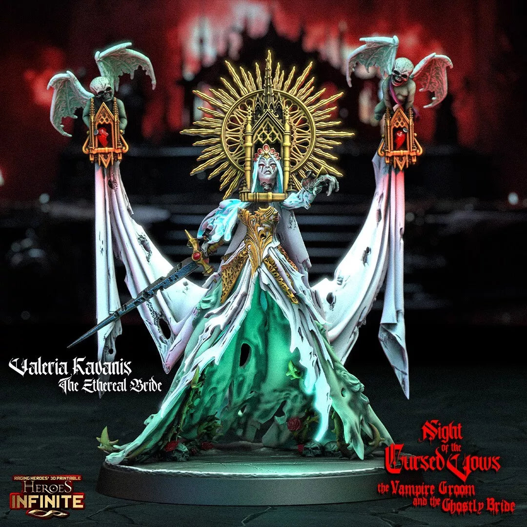 Valeria Kavanis, The Ethereal Bride - Night of the Cursed Vows | Compatible with Tabletop Wargames