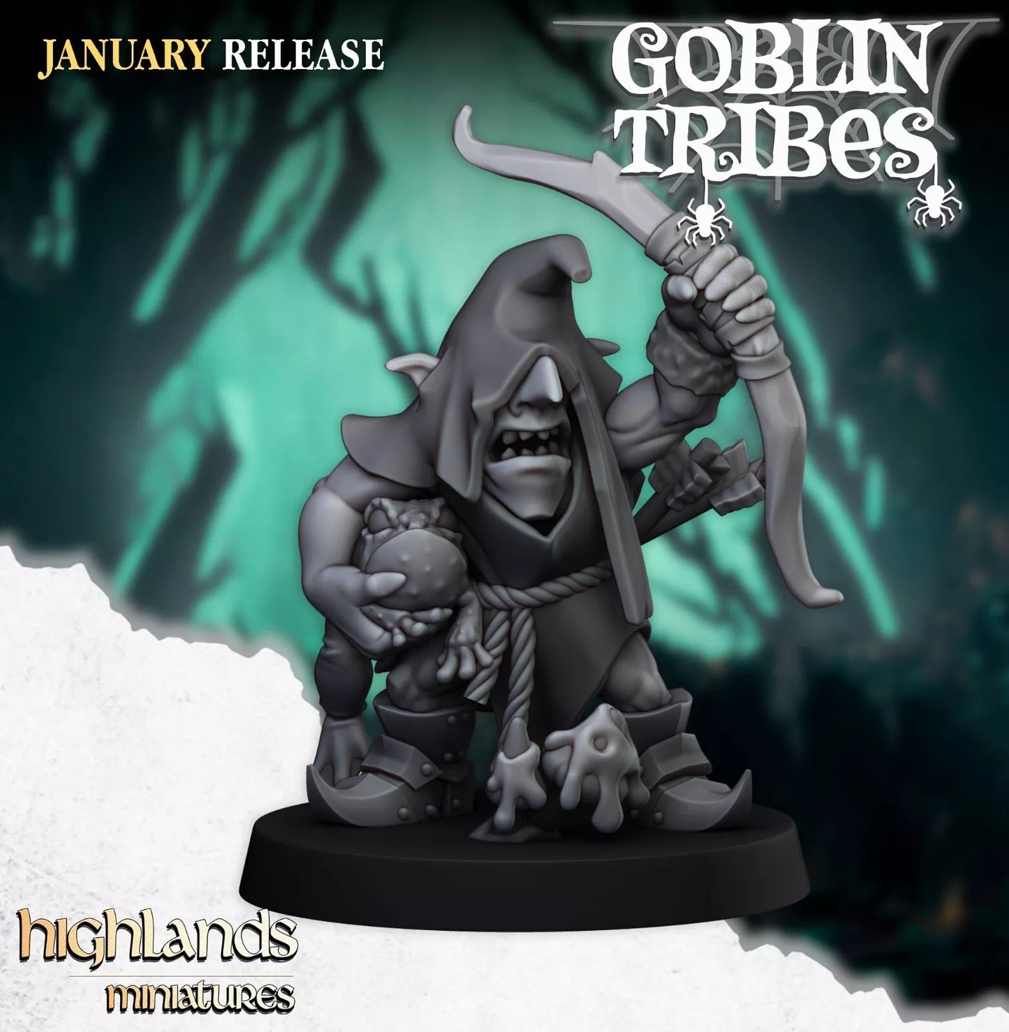 Fantasy Wargaming Swamp Goblins w/Bows | Compatible with OW, WFB, AOF, and More