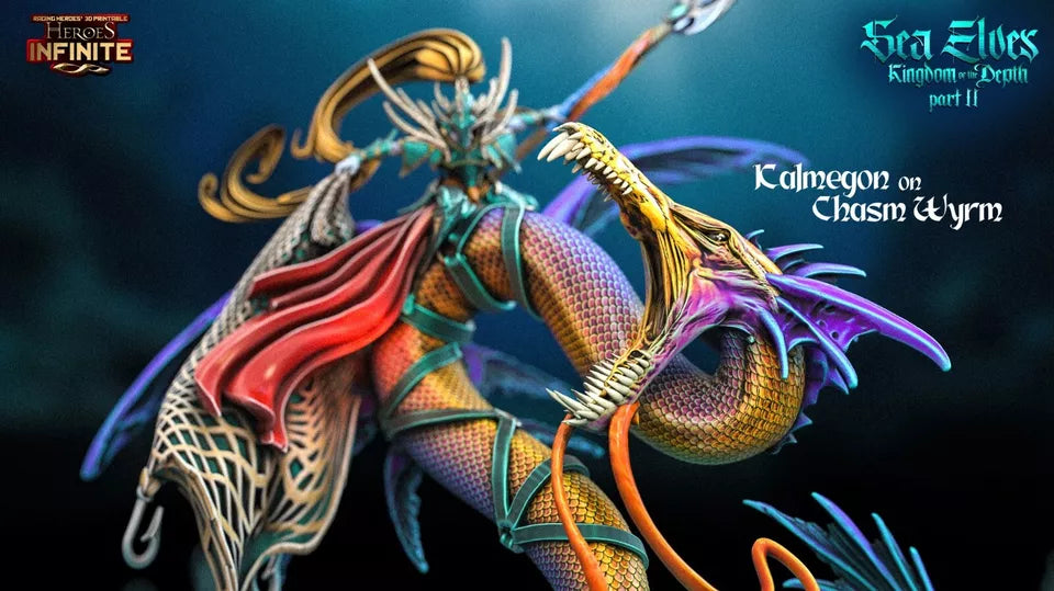 Kalmegon on Chasm Wyrm - Kingdom of the Depth