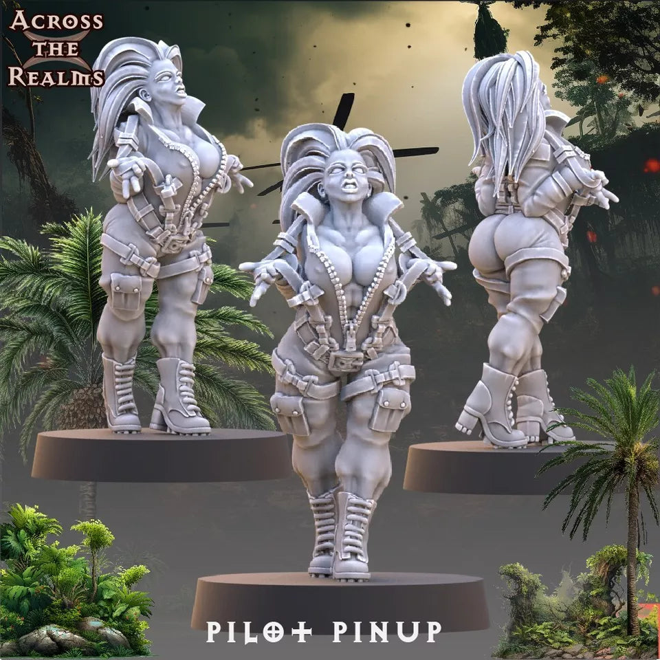 Jungle Fighter Pilots & Pinup - 3-Babe Squad