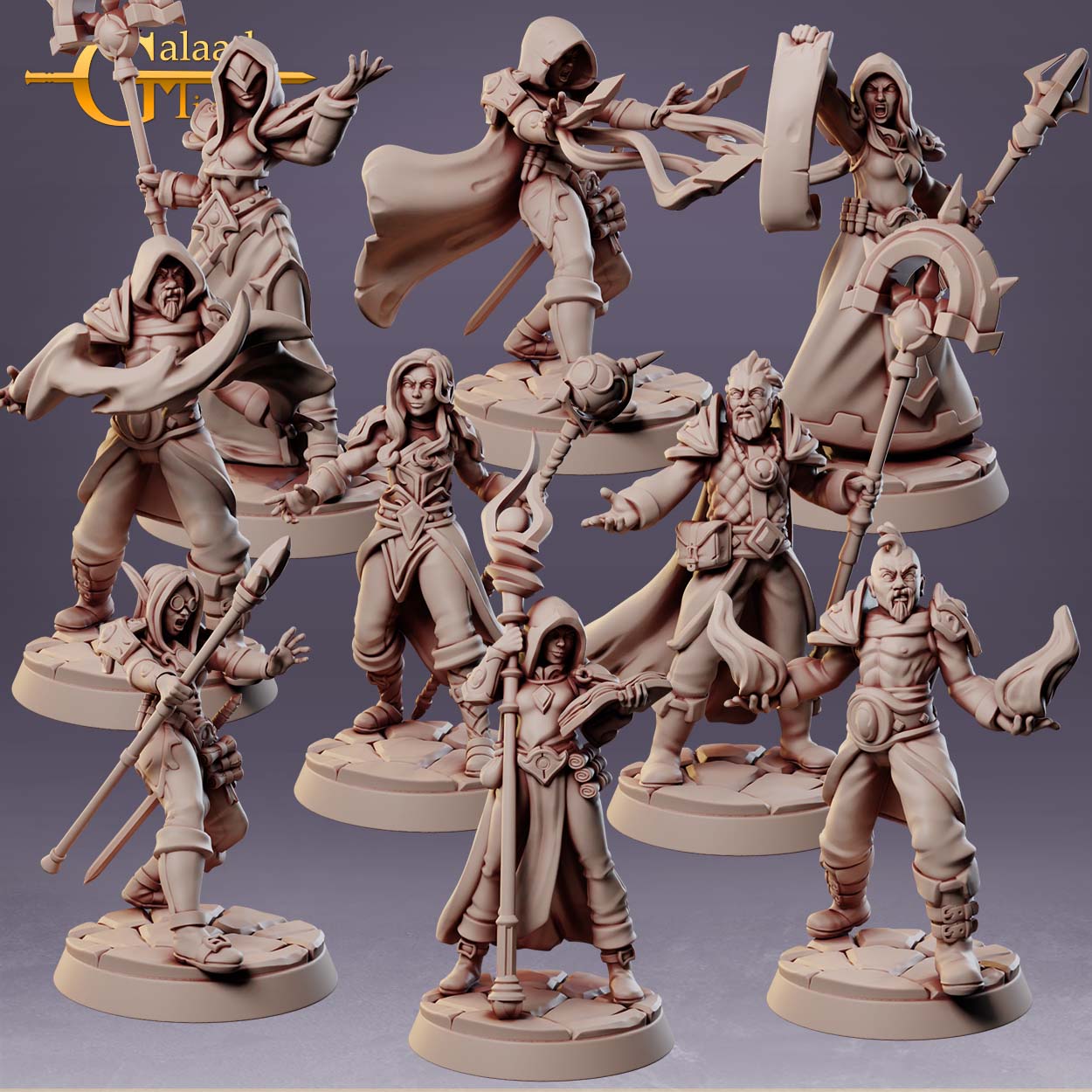 Magical Order Set: 3D Resin Printed DnD (D&D) Pathfinder Miniatures
