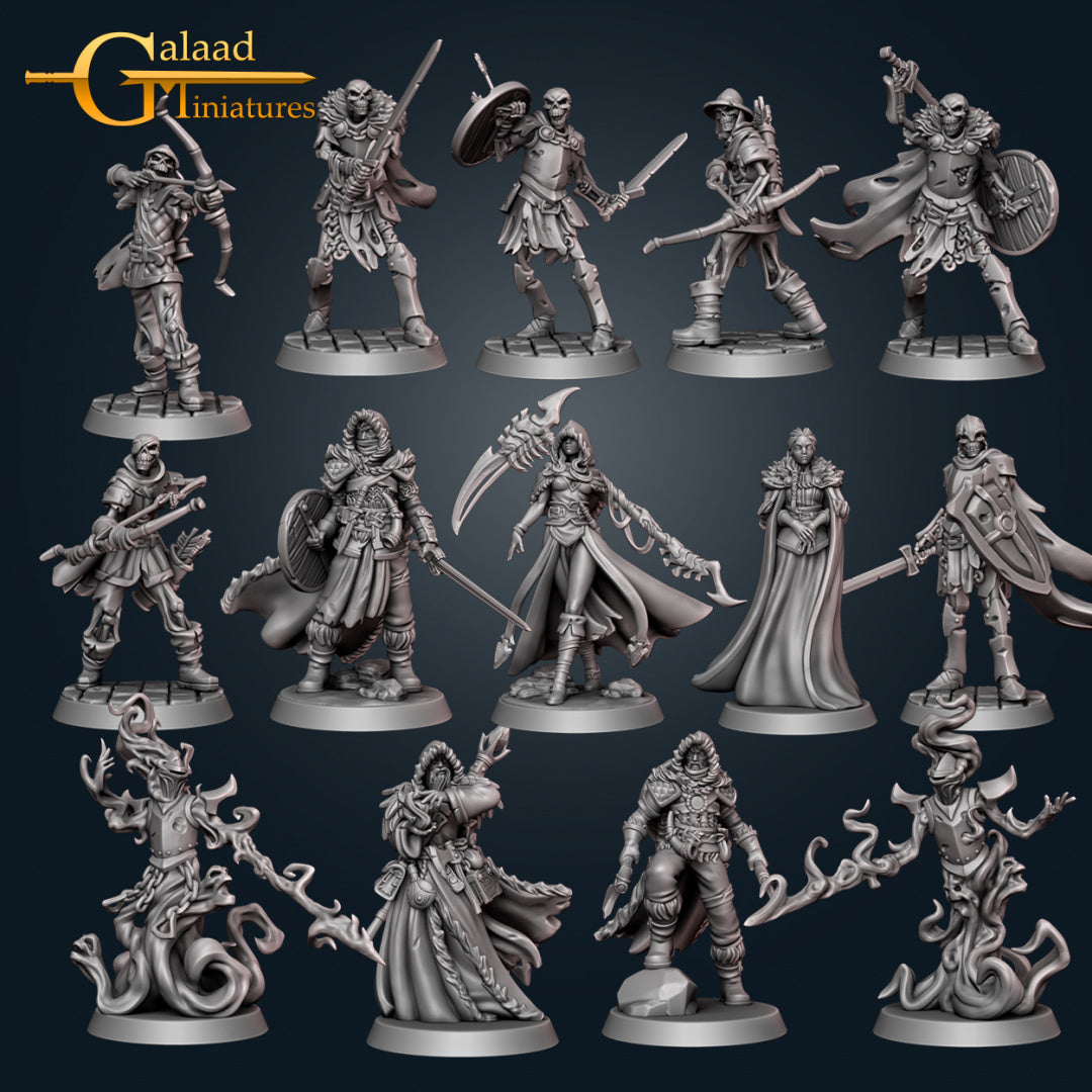 Northern Warriors Set: 3D Resin Printed DnD (D&D) Pathfinder Miniatures