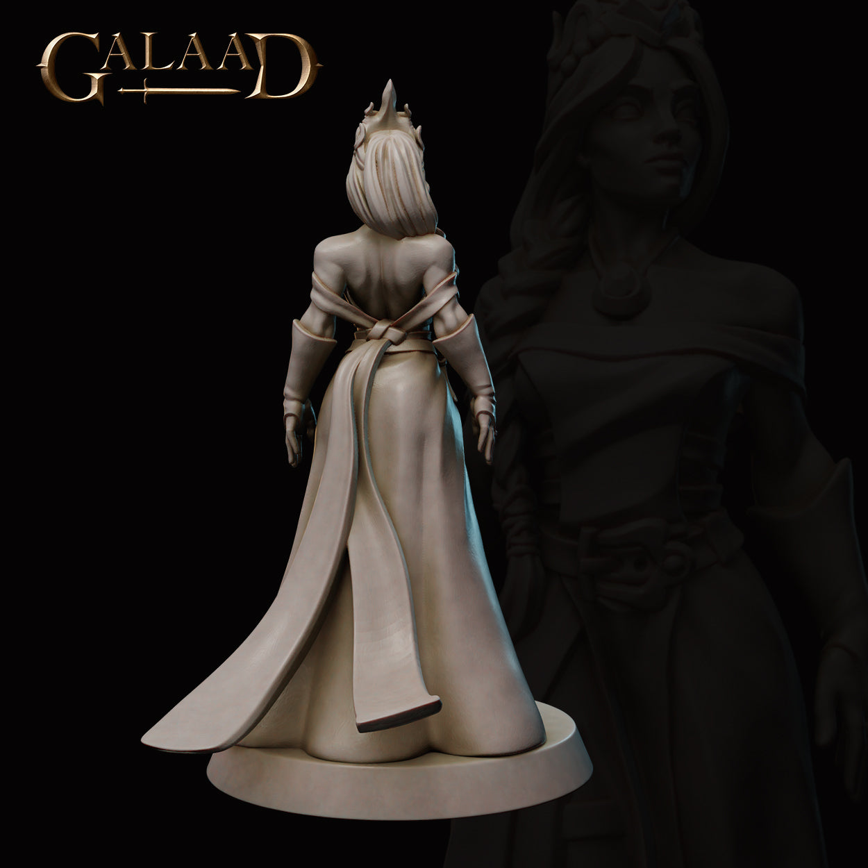 Queen: 3D Resin Printed DnD (D&D) Pathfinder Miniatures