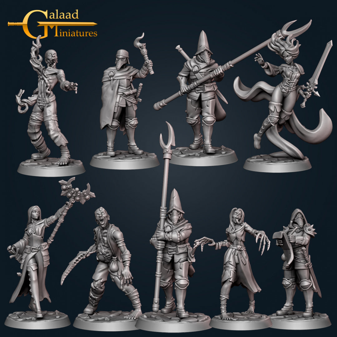 Monster Hunters Set: 3D Resin Printed DnD (D&D) Pathfinder Miniatures