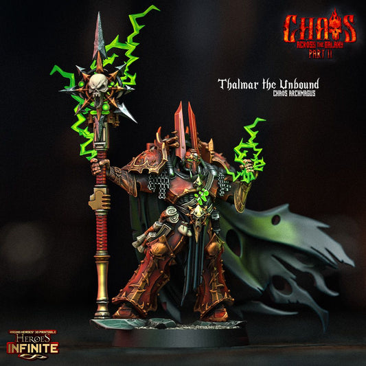 Thalmar the Unbound, Chaos Archmagus - Chaos Across the Galaxy | Compatible with Tabletop Wargames