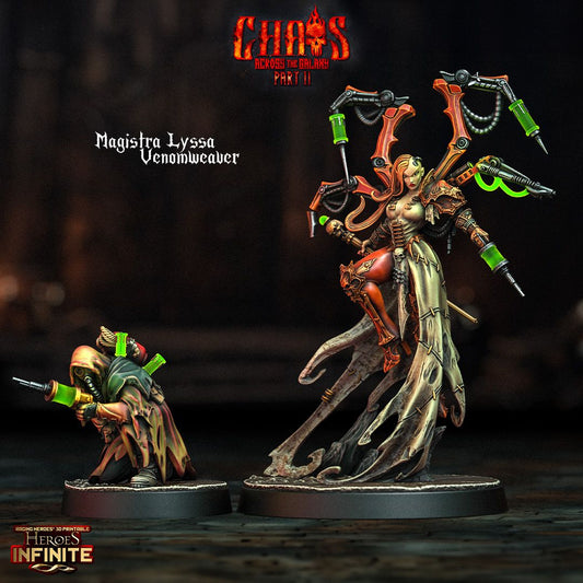 Magistra Lyssa Venomweaver - Chaos Across the Galaxy | Compatible with Tabletop Wargames