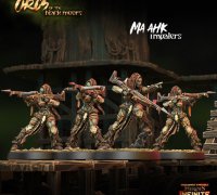 Ma Ahk Impalers, 5-Elite Crossbow Units - Wild Orcs of the Black Moors | Compatible with Tabletop Wargames