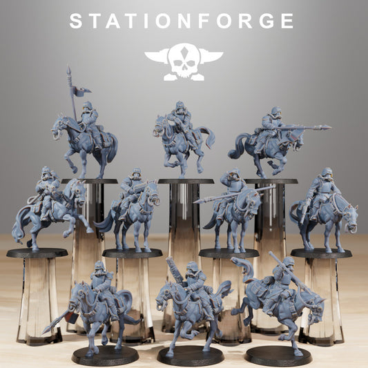 Grim Guard Calvary | Compatible with W40K/WG/SF