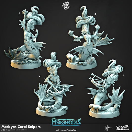 Merkyes Coral Snipers Set - For D&D Campaigns & Tabletop Games