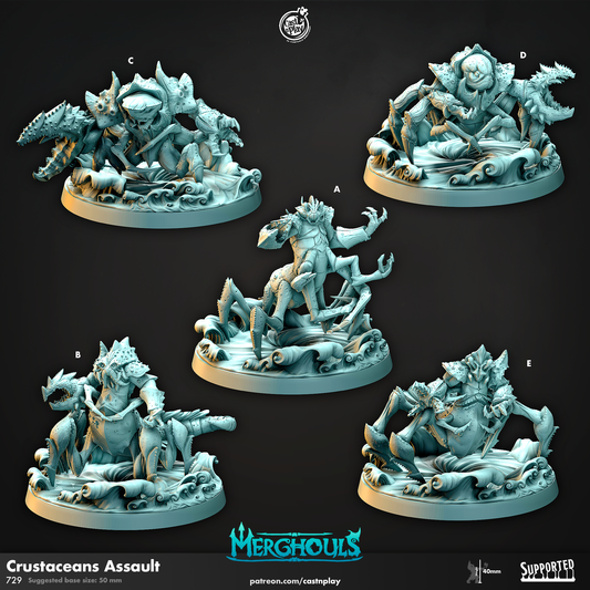 Crustaceans Assault Set - For D&D Campaigns & Tabletop Games