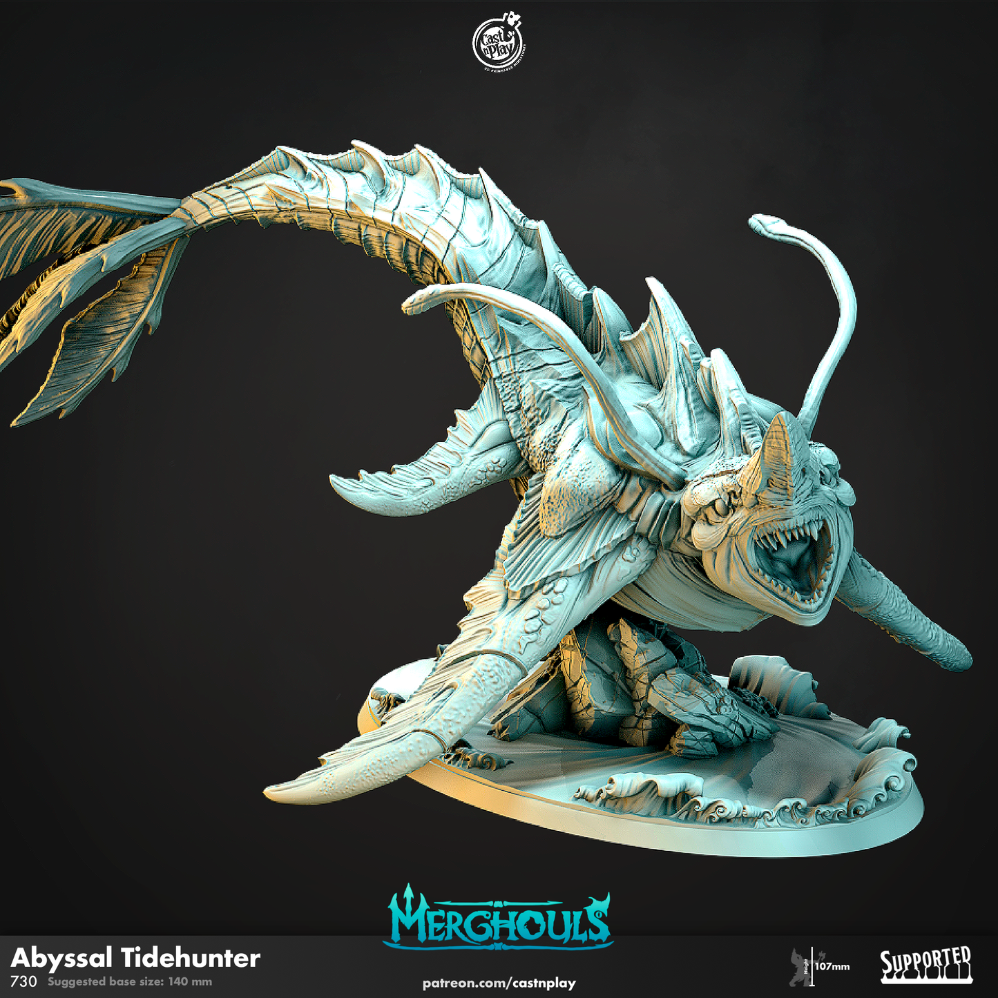 Abyssal Tidehunter- For D&D Campaigns & Tabletop Games