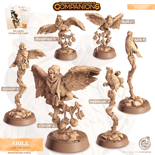 Aigle the Eagle - Companions - Flyers - For D&D Campaigns & Tabletop Games