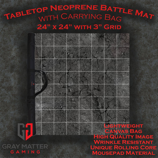 Sci-fi Skirmish - Neoprene Battle Mat - 24" x 24" with 3" Grid