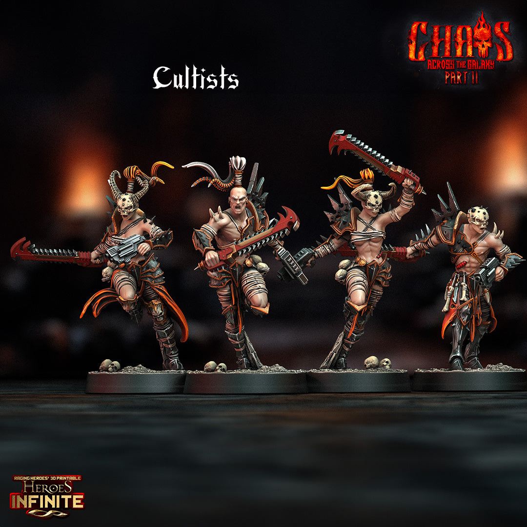 Cultists - Chaos Across the Galaxy | Compatible with Tabletop Wargames