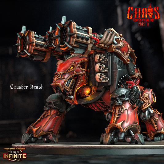 Crusher Beast - Chaos Across the Galaxy | Compatible with Tabletop Wargames