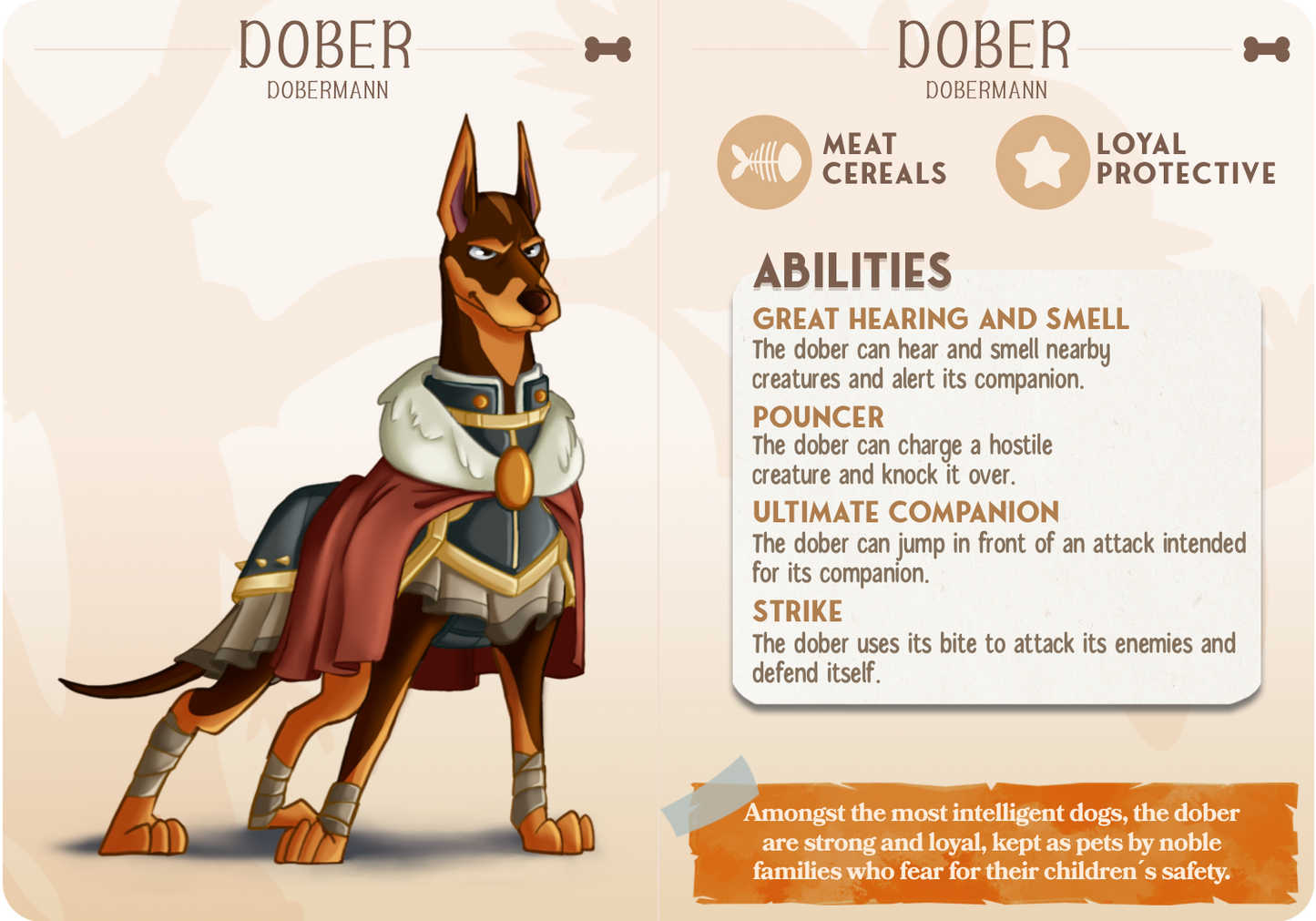 Dober the Dobermann - Companions - Dogs - For D&D Campaigns & Tabletop Games