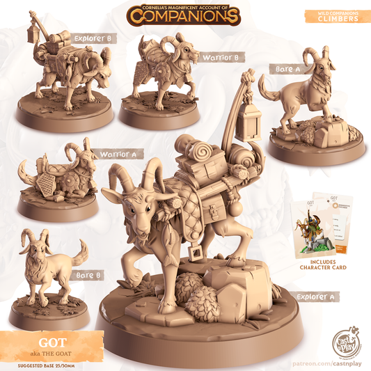 Got the Goat - Companions - Climbers - For D&D Campaigns & Tabletop Games