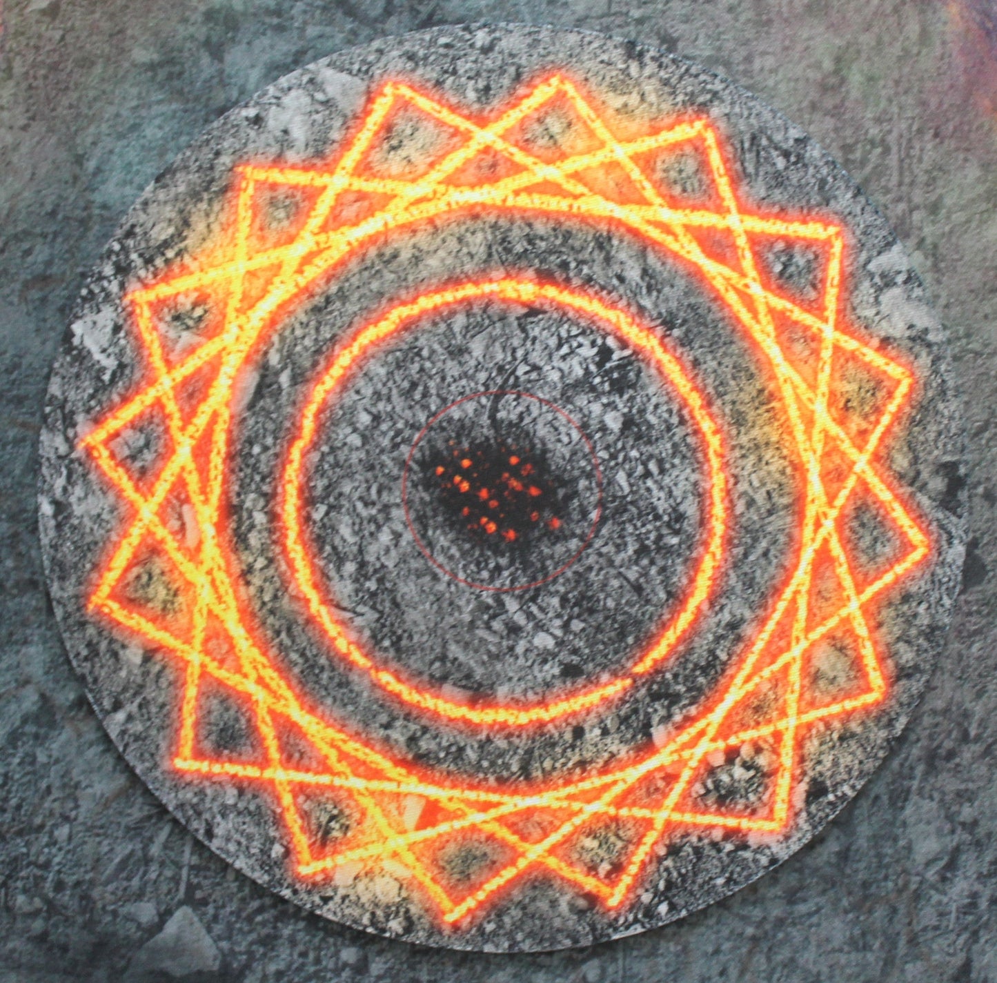 Double Sided 7.57" Neoprene Objective Markers - Fire and Ice