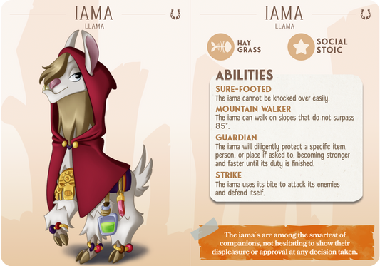 Iama the Llama - Companions - Equine - For D&D Campaigns & Tabletop Games