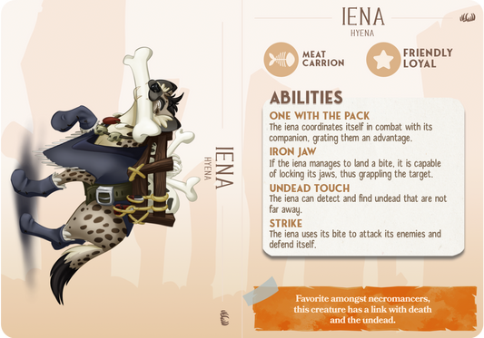 Iena the Hyena - Companions - Scavengers - For D&D Campaigns & Tabletop Games