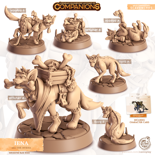 Iena the Hyena - Companions - Scavengers - For D&D Campaigns & Tabletop Games