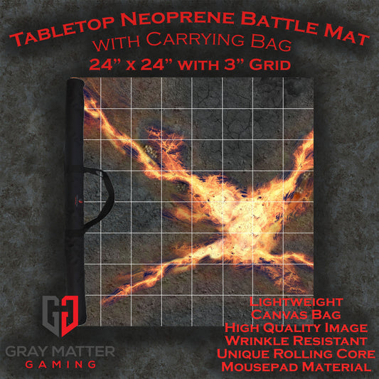Sci-fi Skirmish - Neoprene Battle Mat - 24" x 24" with 3" Grid