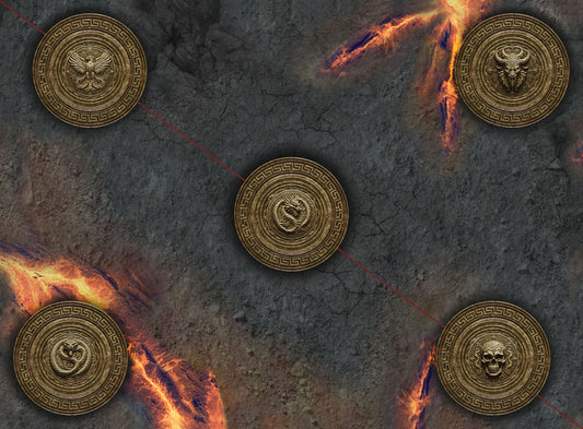 Spearhead - Infernal Steppes & Traveler's Road - Neoprene Battle Mat with Bag