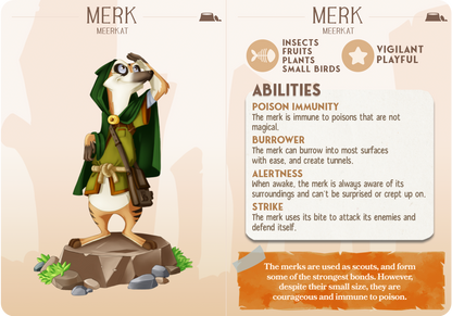 Merk the Meerkat - Companions - Burrowers - For D&D Campaigns & Tabletop Games