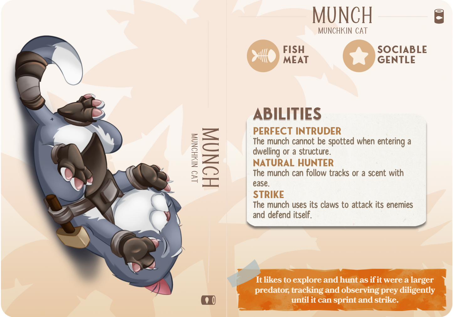 Munch the Munchkin - Companions - Cats - For D&D Campaigns & Tabletop Games