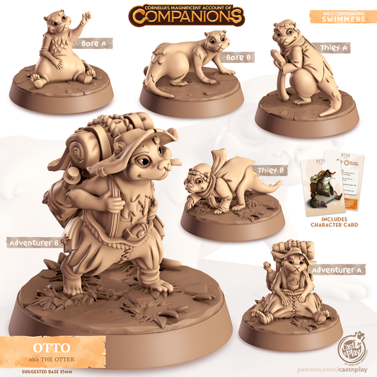 Otto the Otter - Companions - Swimmers - For D&D Campaigns & Tabletop Games