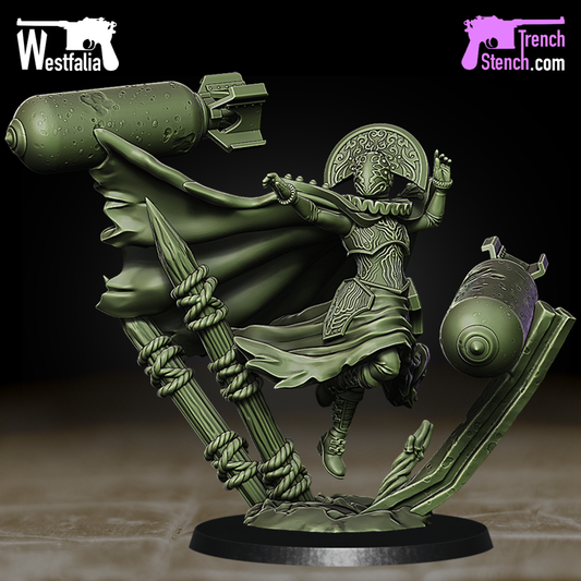 Cadaver Corps Phosphor Witch 1 - Trench Warband Miniatures | Compatible with Tabletop Wargames