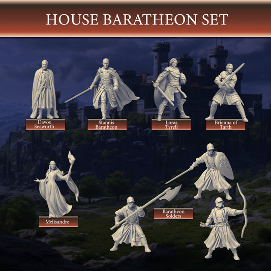 House Baratheon Set - Game of Thrones | Compatible with Tabletop Wargames