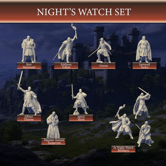 The Night's Watch Set - Game of Thrones | Compatible with Tabletop Wargames