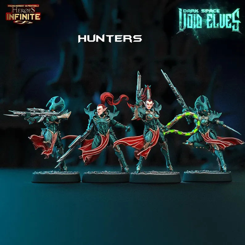 Dark Elf Hunters - 5-Man Squad (4 Troops & 1 Leader)