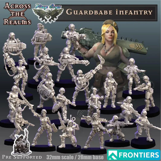 Guardbabe Infantry Complete Set - 24 Model Collection