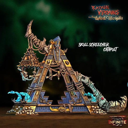 Skull Screecher Catapult - Ratmen Vermins | Compatible with Tabletop Fantasy Wargames