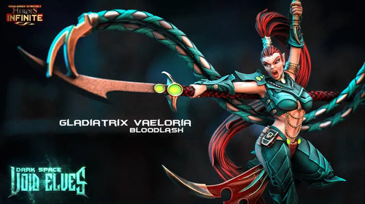 Gladiatrix Vaeloria Bloodlash – Elite Void Warrior for Tabletop Wargaming (32mm)