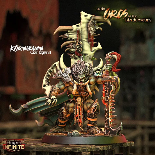 Kormakamm, War Legend - Wild Orcs of the Black Moors | Compatible with Tabletop Wargames