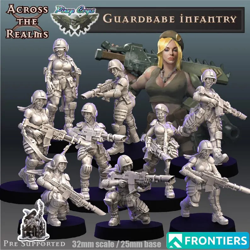 Guardbabe Infantry Laser Rifles - 10-Babe Squad